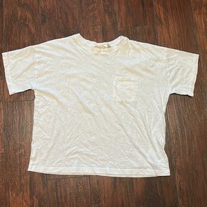NWOT a white crop top medium